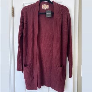 Forever 21 Maroon/Red Cardigan